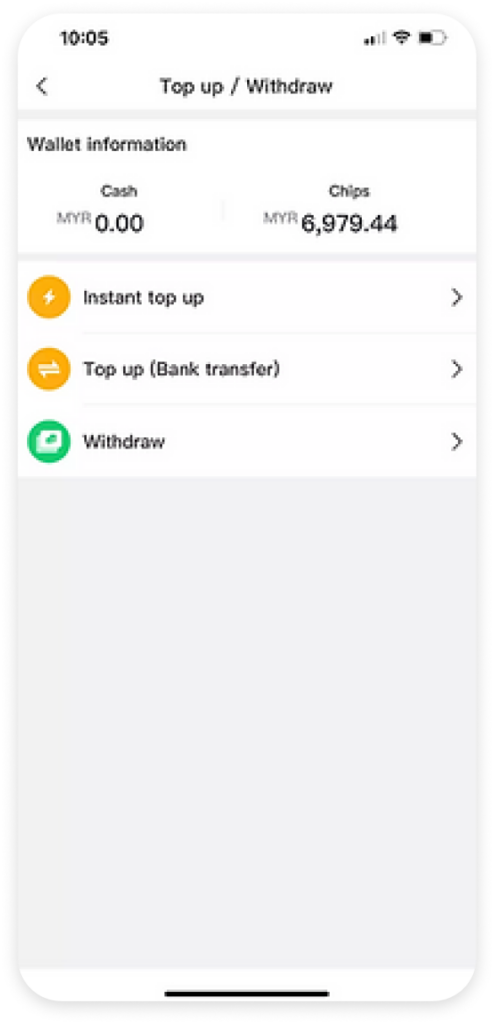withdraw steps 1
